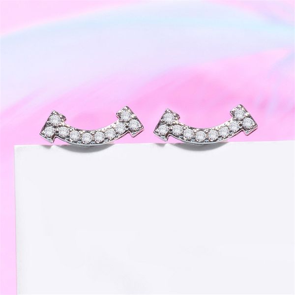 

stud korean style cute small mini smile earrings for women brincos earings fashion jewelry gumus kupe gse688, Golden;silver