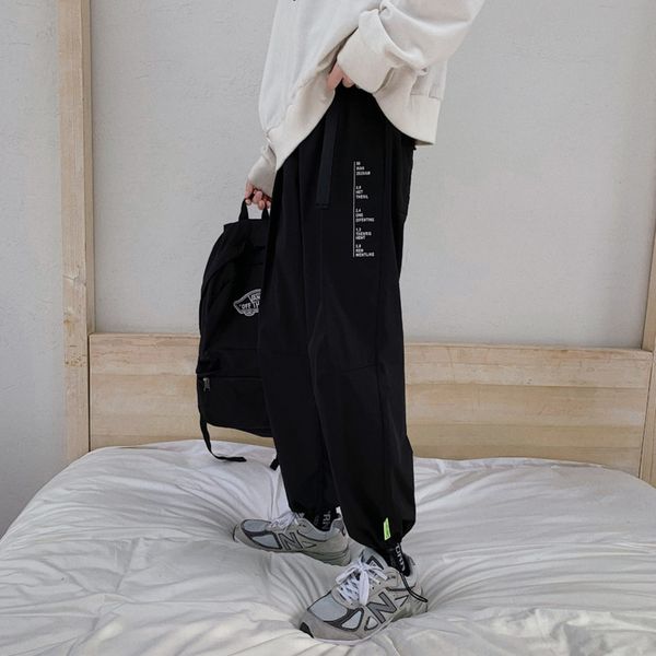 

online red men's overalls trousers pants and trousers trendy all-match 2020 new men's pants summer casual overalls trendy brand sp, Blue