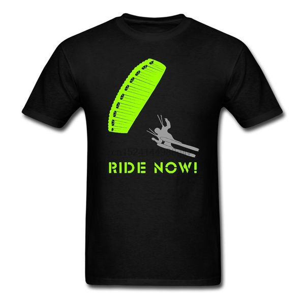 

speedriding ride now t-shirt skydiver parachute jumping men designer t shirt teenage cotton short sleeved tee shirts male