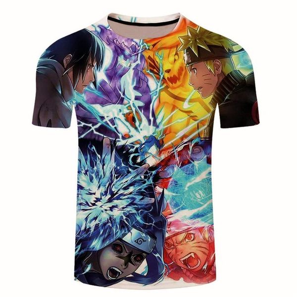 

new japan anime naruto uchiha sasuke itachi male cartoon cool 3d print shirts anime oversized harajuku men clothing