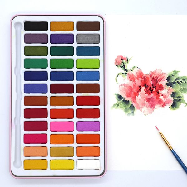 

professional watercolor set solid pigment for paint 12/18/24/36 colors art supplies for artist