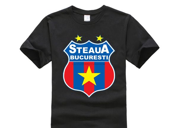 

steaua bucharest footballer club t shirt camiseta futbol romania fotbal 100% cotton t-shirts for man tee