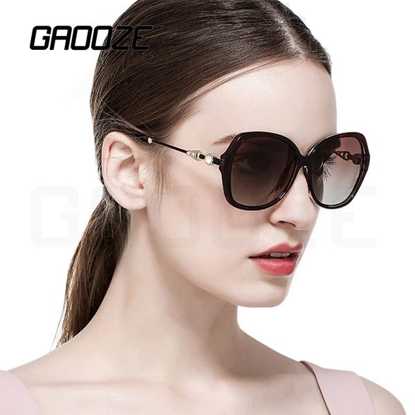 

sunglasses gaooze polarized oval round glasses for driving luxury woman retro women napszemuveg lxd154, White;black