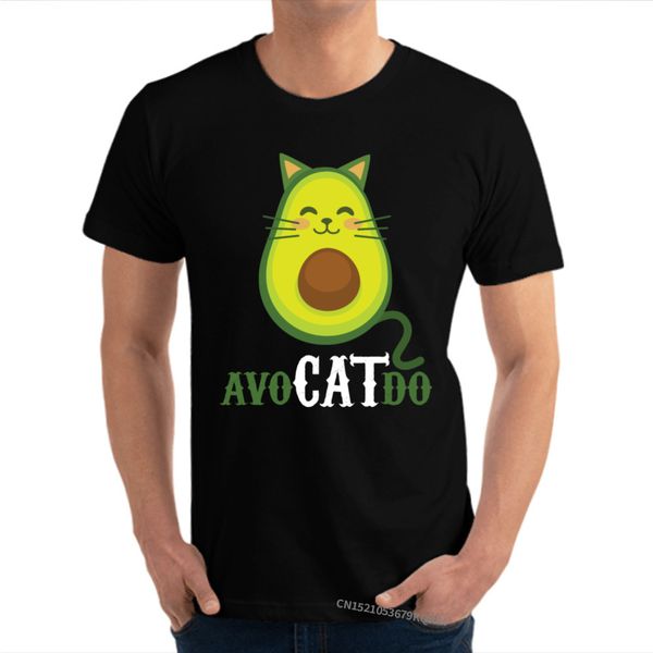 

новый авокадо cat мужчины топы футболка классический повседневный t-shirt лето чистый хлопок топы футболка для студентов t-shirt нормальной