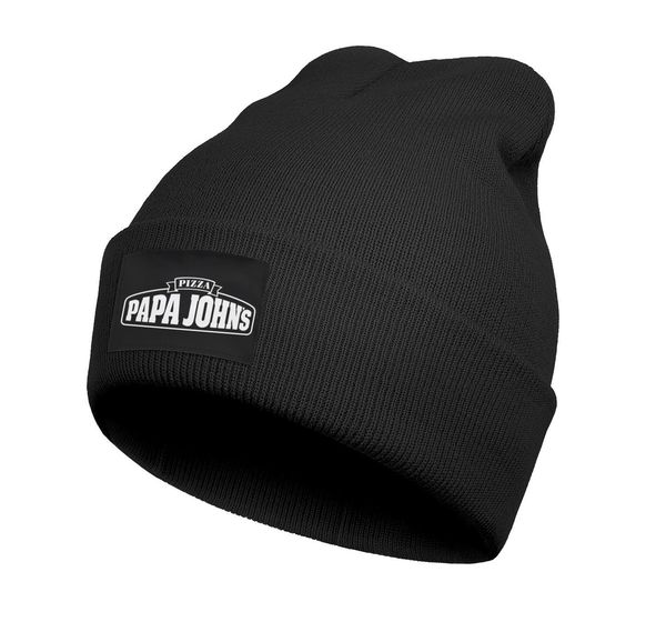 

fashion papa loves pizza delicious food fine knit watch beanie hat classic hats papa romanos pizza logo flash gold, Blue;gray