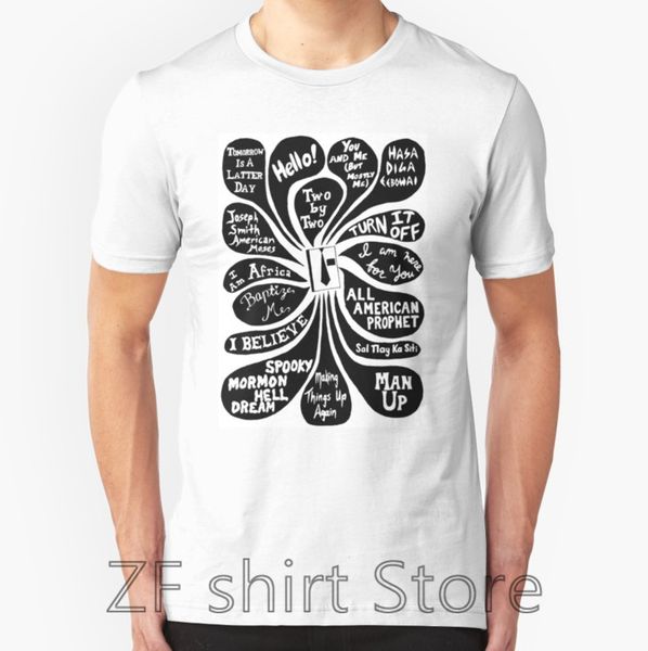 

fashion cool men t shirt women funny tshirt book of mormon shirts short sleeve basic t-shirt