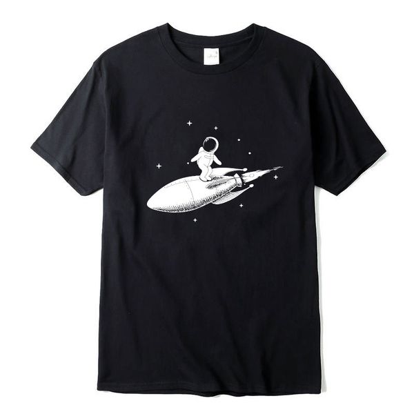 

men tshirt 100% cotton short sleeve funny space trip print men tshirt casual o-neck loose t-shirt men tee shirts