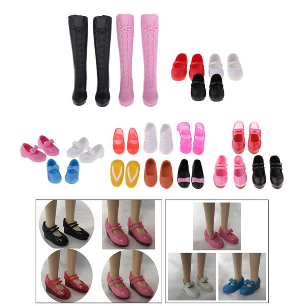 

17 pairs dolls shoes for 1/6 blythe licca/momoko/azone dress