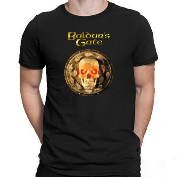

baldur gate skeleton game mens black t-shirt size s m l xl 2xl 3xl cotton tee shirt stylish custom