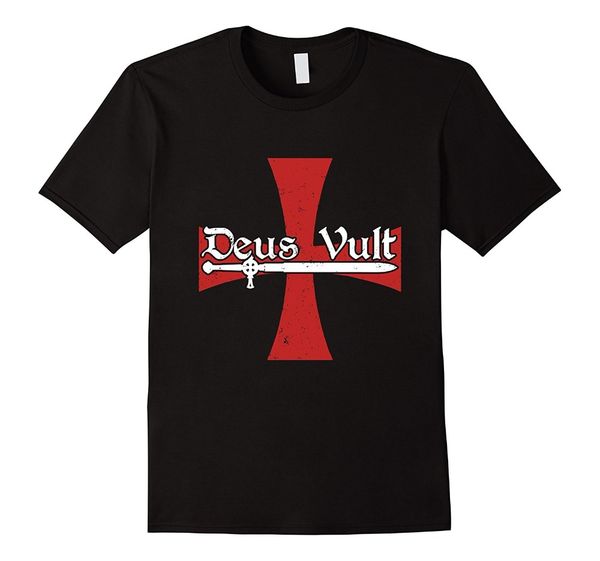 

2019 new summer casual tee shirt deus vult футболки для мужчин и женщин