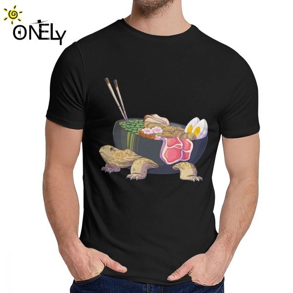 

comfortable ramen tortoise tee shirt for man custom soft cotton classic round neck tee