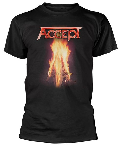 

accept 'flying v' t-shirt - new &amp official
