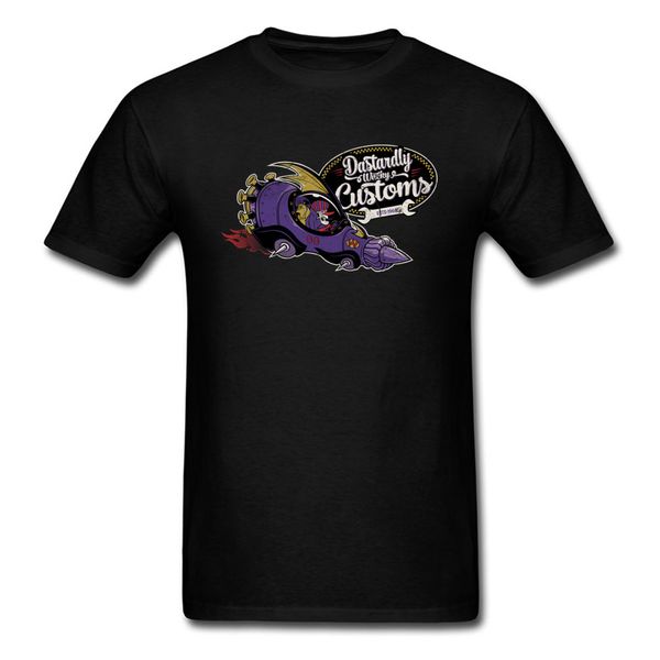 

men t shirt dastardly wacky customs t-shirt summer vintage comics clothing pilot racer dog tshirt cotton tees