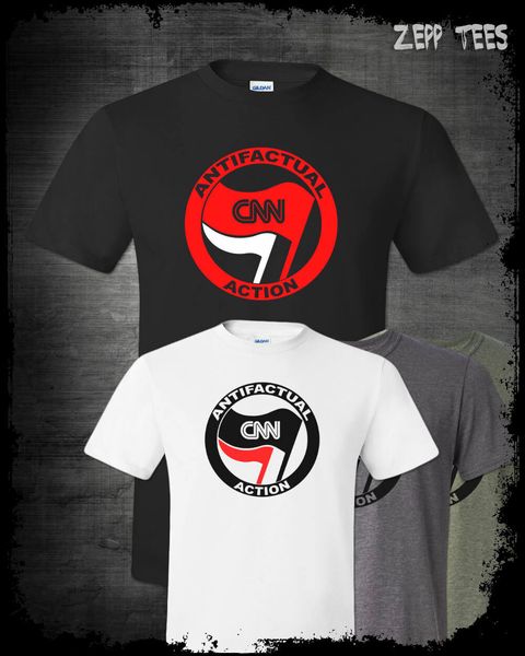 

cnn antifa t shirt antifactual action fake news reporting biased media funny