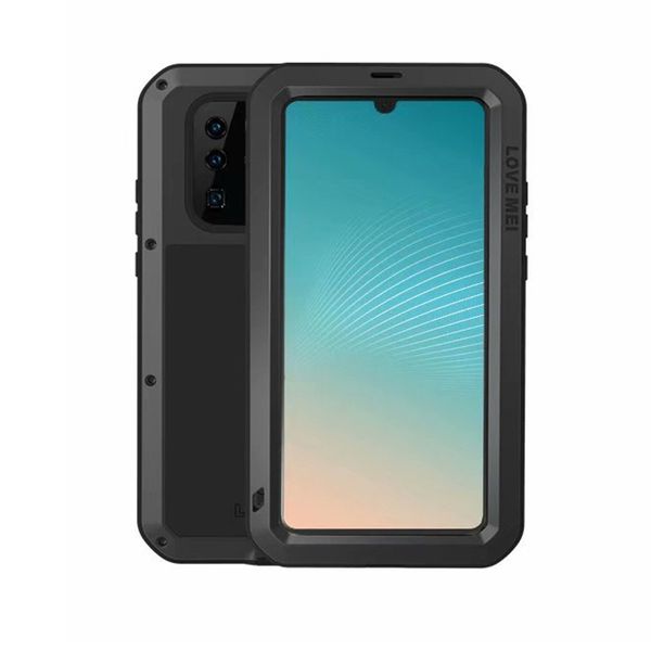 

2019 shockproof dustproof and dustproof metal silicone phone case for huawei p30 pro