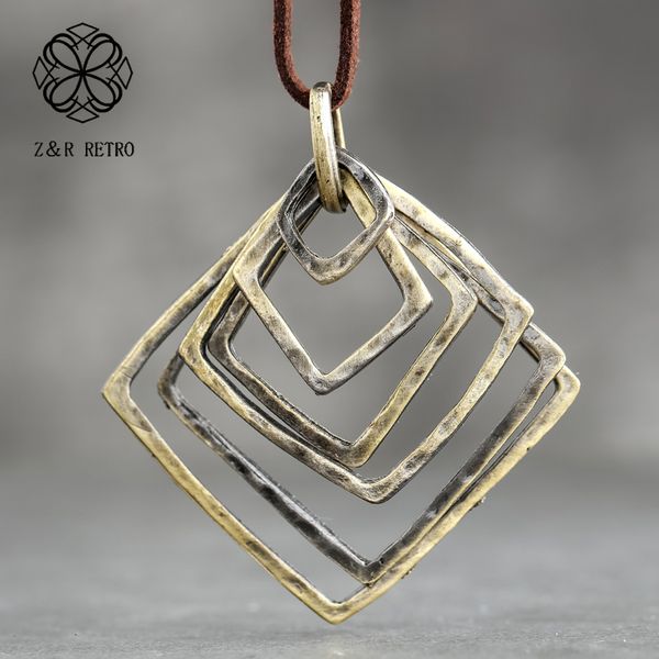 

women chain necklaces geometric elegant necklace female clothes accessories fashion jewelry handmade pendant necklace 6*6.6cm, Silver