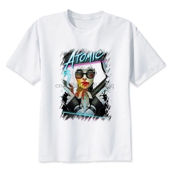 

atomic blonde t shirt men anime t-shirt men boy short sleeve t-shirt tee clothes mts843