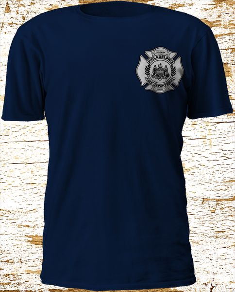 

2019 мода филадельфия отдел пожарной охраны пожарный равномерное вмс сша tshirt m-3xl tee рубашка