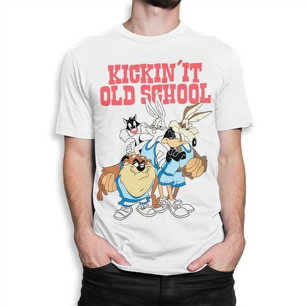 

looney tunes old school мультфильмы t-shirt, bugs bunny таз мужские женские tee summer стиль casual wear tee shirt
