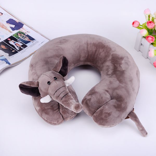 

animal neck pillow comfortable u shape travel pillow - ergonomic, machine washable, neck support- fits perfectly to your neck and head