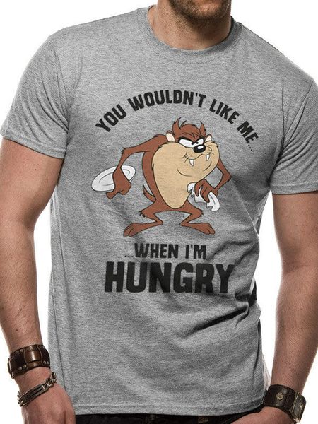 

3085 taz hungry t-shirt looney tunes wile e coyote road runner daffy duck tweety
