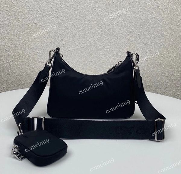

crossbody set nylon straps wholesale messenger 3 bag handbag underarm pieces purse chain women's with mix bag hob0 waist small colo nsf, Red;black
