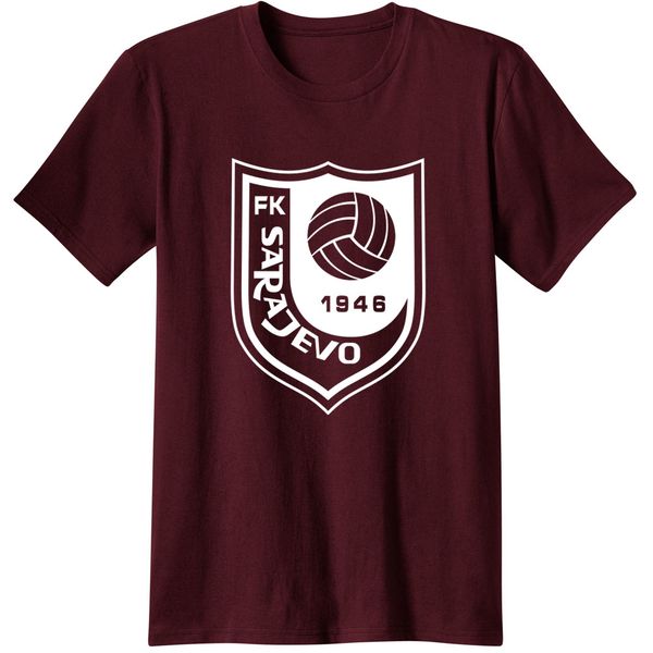 

fk sarajevo bosnia fan t-shirts men short tee classic sarajevo club t shirt footballs novelty (166