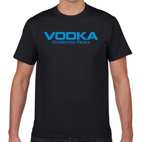 

t shirt men vodka o-neck vintage geek short male tshirt xxxl
