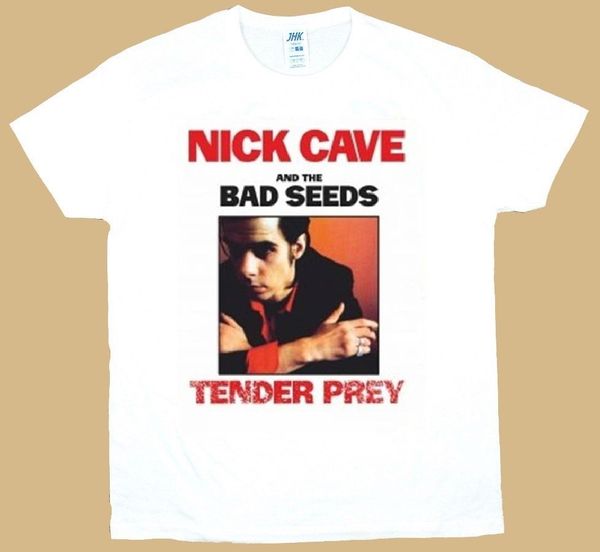 

nick cave & the bad seeds tender prey white t-shirt fashion t shirts summer straight 100% cotton tee