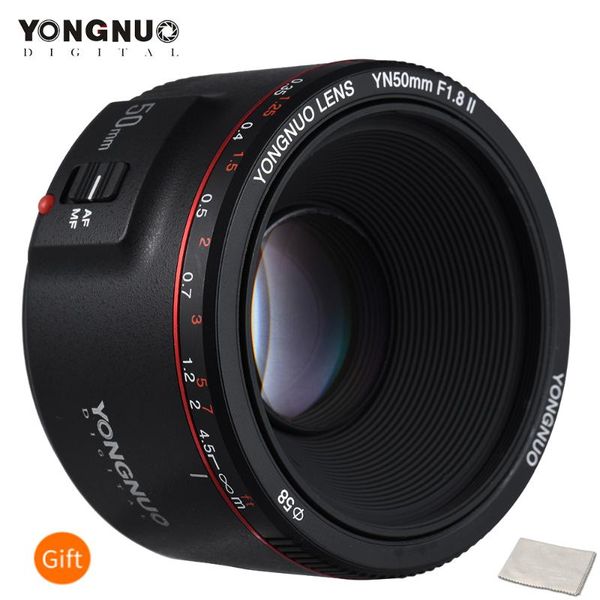 

yongnuo yn50mm f1.8 ii large aperture auto focus lens for canon bokeh effect camera lens for canon eos 70d 5d2 5d3 600d dslr
