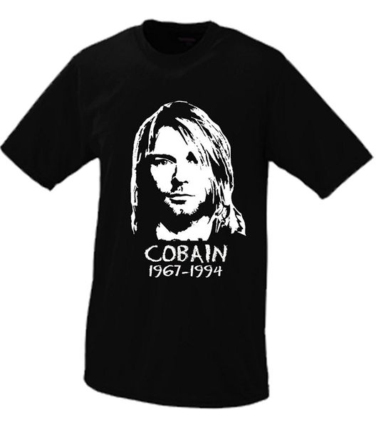 

kurt cobain tribute t shirt summer short sleeves cotton fashion cool funny t shirt men tees western style 021751