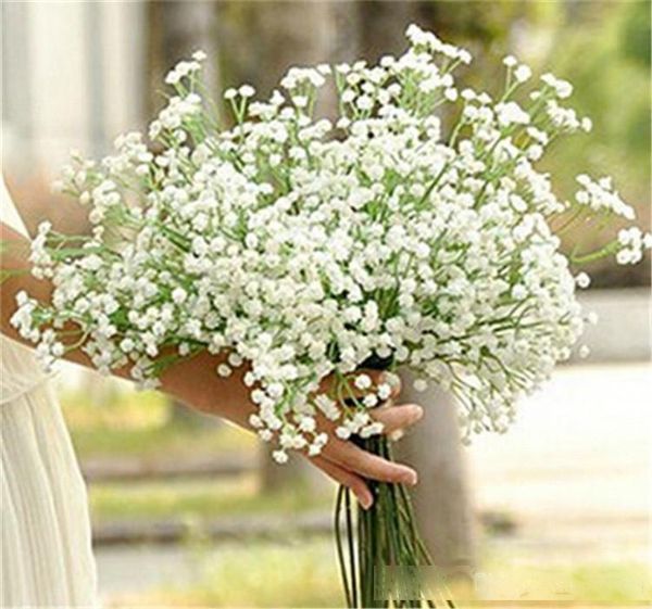 

new arrive gypsophila baby s breath artificial fake silk flowers plant home wedding decoration