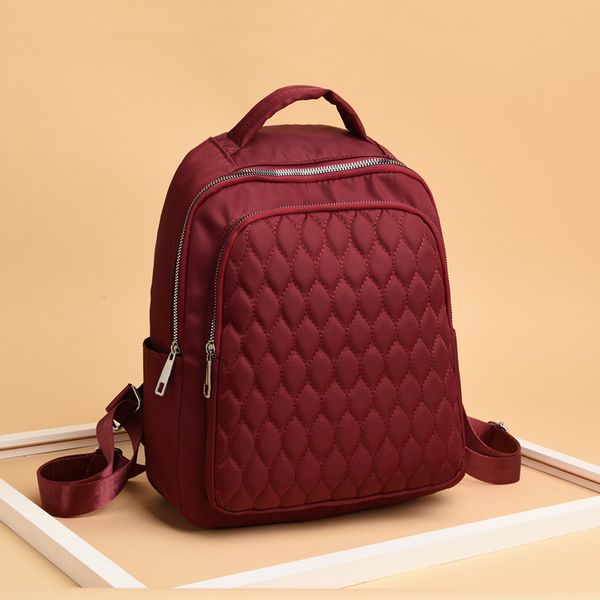 

classic women backpack diamond lattice oxford thread teenage girls travel bag backpack female mochila feminina school book bags
