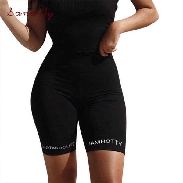 

fashion women letter print tight skinny running fitness legging sports yoga short summer high waist cycling workout sweatshorts, White;red