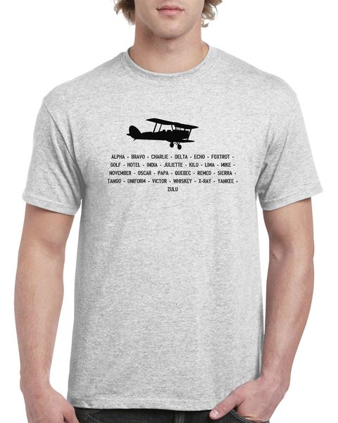 

new t shirts funny tee basic models airplane alpha bravo charlie delta echo foxtrot golfer t shirt logo