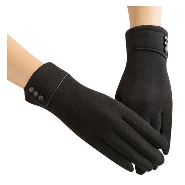 

fashion women winter gloves female ladies girls cotton glove outdoor warm full finger gloves women female handschoenen, Blue;gray