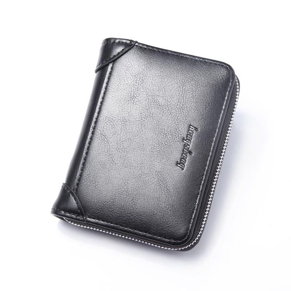 

men pu leather wallet card holder male fashion purse small hasp money bag mini vintage slim wallets clutch bags carteira ny4, Red;black