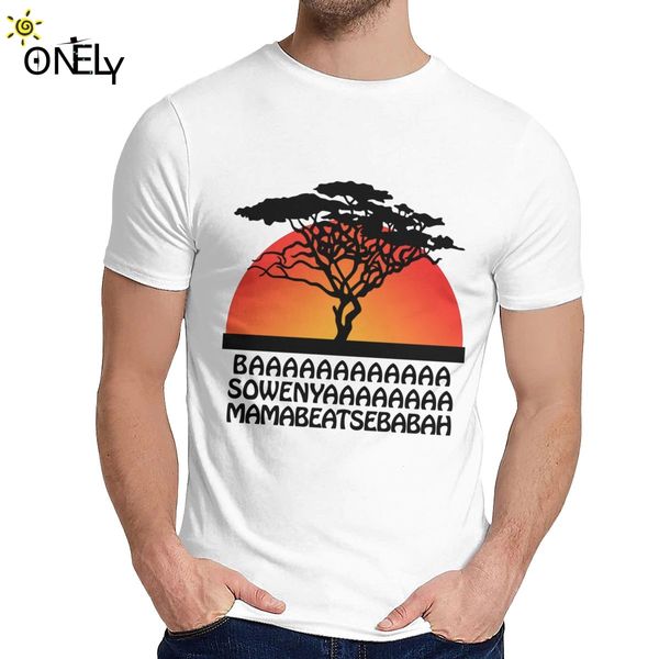 

король лев красивый закат человек футболку хороший хлопок top design o-образным вырезом в стиле ретро тенниска