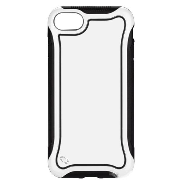 

hybrid hard pc soft bumper frame cover for iphone 7 clear transparent back shockproof protective case