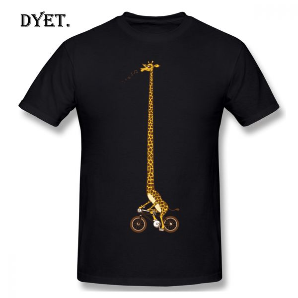 

giraffe t shirt long bike ride t-shirt male cotton tee shirt funny plus size streetwear graphic short-sleeve tshirt