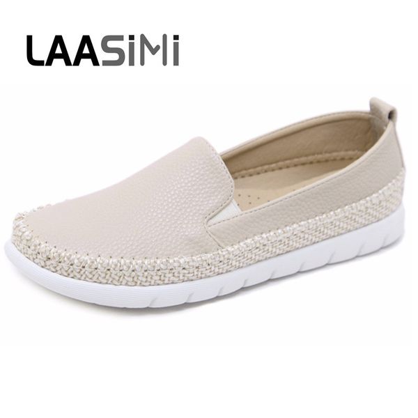 

laasimi new arrival fashion espadrilles women loafers casual women flats shoes woman shallow female shoes slip on ladies, Black