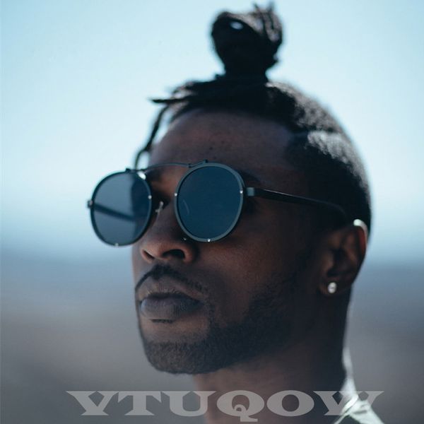 

steampunk sunglasses men women brand designer 2020 black retro round sunglass male sun glasses for mens uv400, White;black