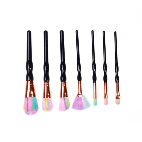 

7 pcs/set makeup brush set beauty tools eye shadow cheeks high light make-up