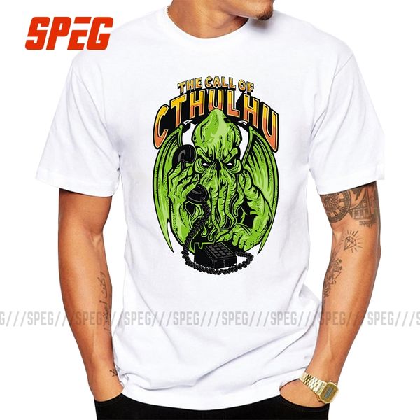 

the call of wild cthulhu t-shirt men funny short sleeve hip hop tees male cthulhu printing cotton round collar t shirts