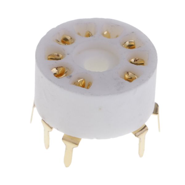 

9pin pcb mounting vacuum tube socket gzc9-a-g for 12ax7 12au7 12at7