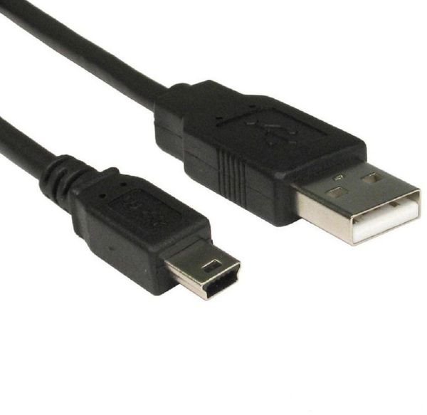 

new mini usb cable sync & charge lead type a to 5 pin b phone charger 3m 1.5m