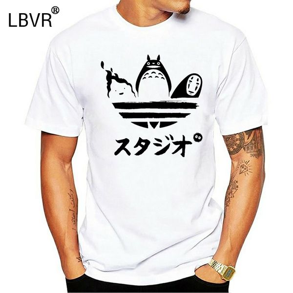 

ghibli totoro no face man japanese anime t-shirts my neighbor spirited away comic popular tshirts manga mangaka fashion tees boy