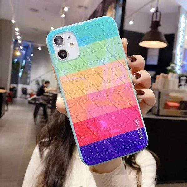 

rainbow cell phone cases soft cases for iphone 11 x/xs max /xr 8/7 plus cell phone accessories shockproof protector back cases