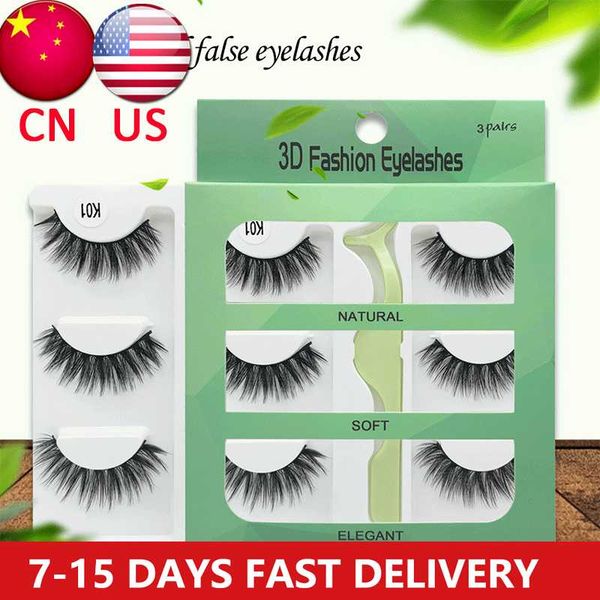 

handmade mink eyelashes makeup 3d mink lashes natural false eyelashes long extension with tweezers false set