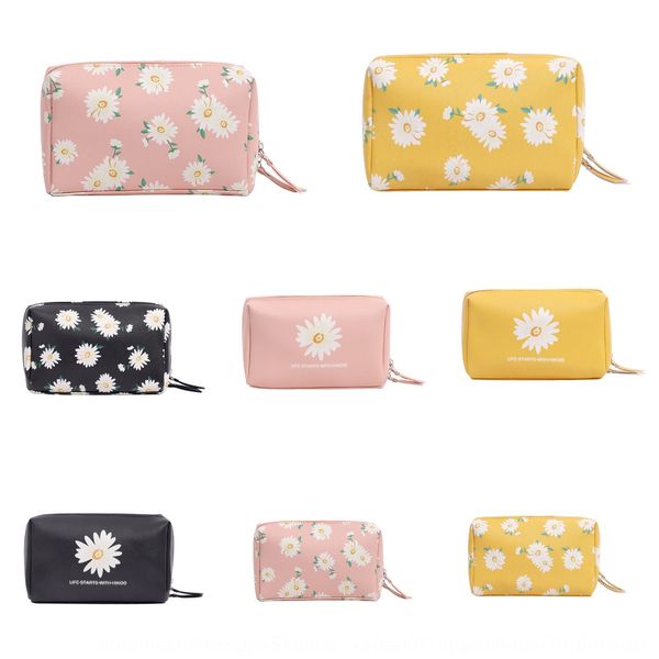 

internet celebrity ins style girl daisy bag multi-functional large capacity case portable waterproof wash cosmetic case cosmetic casebag v8s